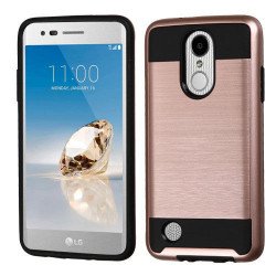 LG Aristo, LG LV3, LG MS210 Armor Hybrid Case (Rose Gold)